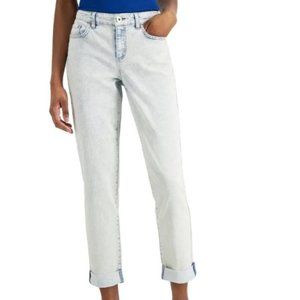 INC DENIM | Mid Rise Acid Wash Jeans